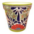 Avera Products Talavera 5.5 in. H X 5 in. D Ceramic Planter Multicolored For Cheap