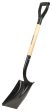 Home Plus+ 38.5 in. Steel Square Transfer Shovel Wood Handle Sale