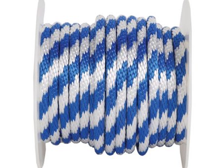 Koch 5 8 in. D X 140 ft. L Blue White Solid Braided Polypropylene Derby Rope Discount