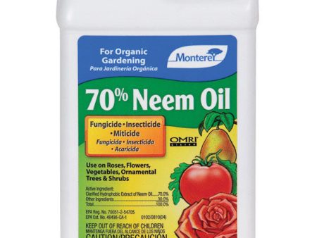 Monterey 70% Neem Oil Organic Insect Killer Liquid Concentrate 1 pt Fashion