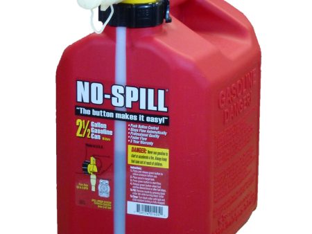 No-Spill Plastic Gas Can 2.5 gal on Sale