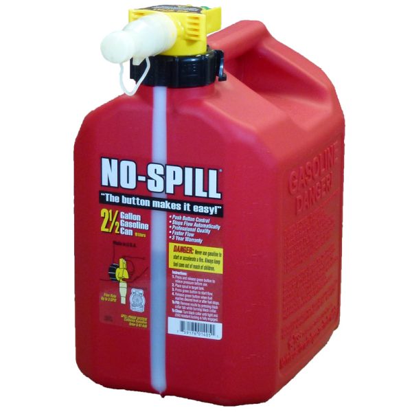 No-Spill Plastic Gas Can 2.5 gal on Sale