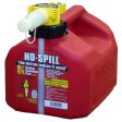 No-Spill Plastic Gas Can 1.25 gal Fashion