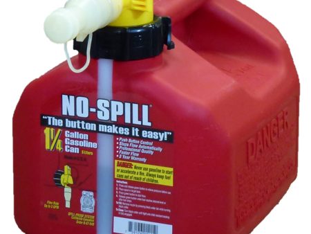 No-Spill Plastic Gas Can 1.25 gal Fashion