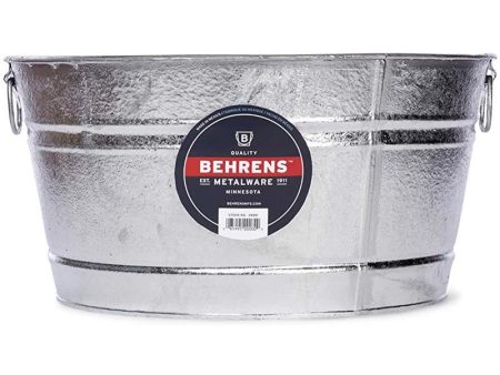 Behrens 9 gal Steel Tub Round For Sale