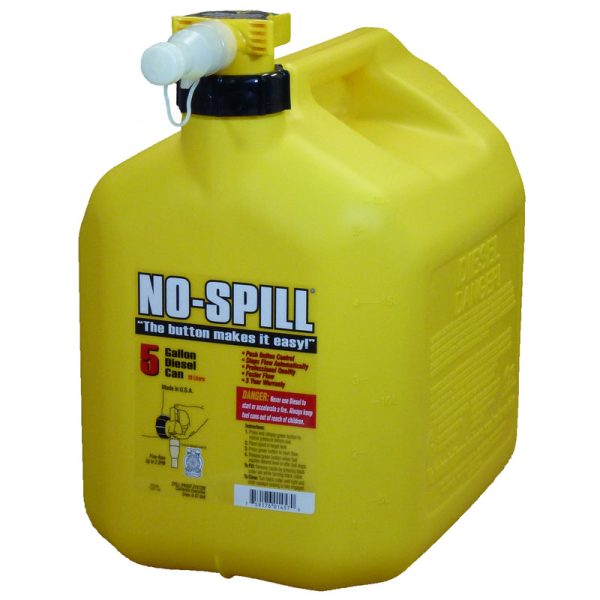 No-Spill Plastic Diesel Can 5 gal For Sale