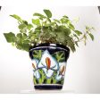 Avera Products Talavera 5.5 in. H X 5 in. D Ceramic Planter Multicolored For Cheap