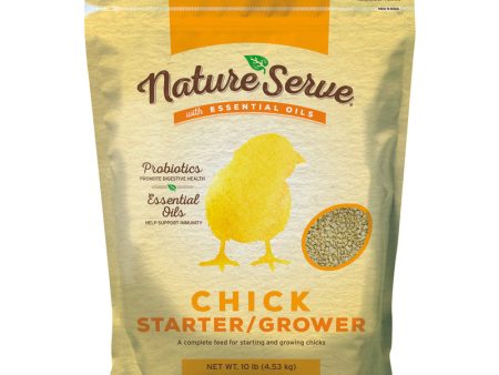 NatureServe Non-Medicated Grower Starter Feed Crumble For Poultry 10 lb Hot on Sale