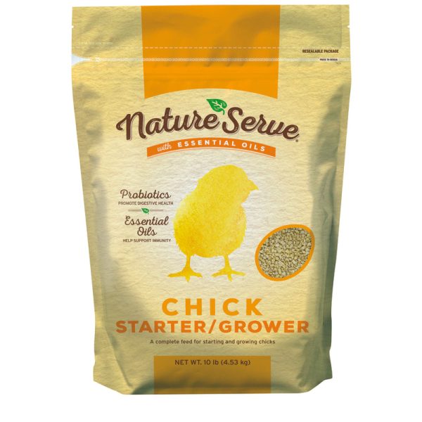 NatureServe Non-Medicated Grower Starter Feed Crumble For Poultry 10 lb Hot on Sale