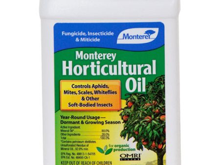 Monterey Horticultural Oil Organic Insect Killer Liquid Concentrate 1 pt Online now