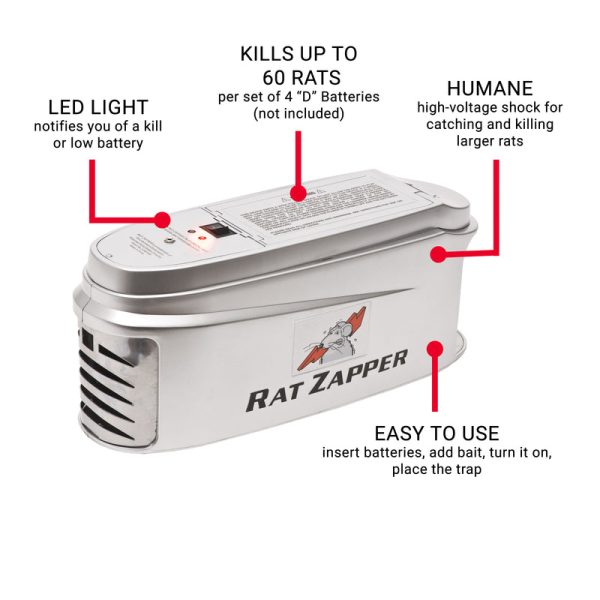 Rat Zapper Large Electronic Animal Trap For Rodents 1 pk For Discount