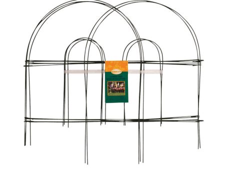 Panacea 10 ft. L X 18 in. H Metal Green Garden Fence Online