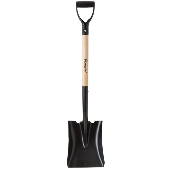 Home Plus+ 38.5 in. Steel Square Transfer Shovel Wood Handle Sale