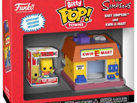 FUNKO BITTY POP Town The Simpsons Bart and Kwik-E-Mart Hot on Sale