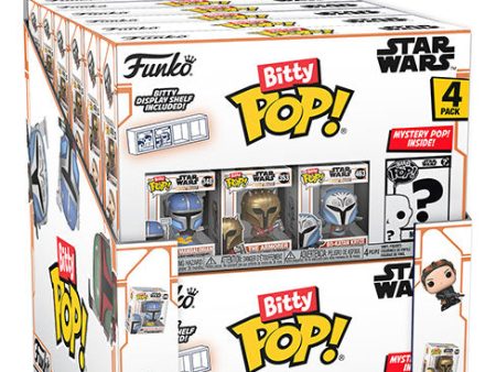 FUNKO BITTY POP 4 Pack Display da 12pz Star Wars Mandalorian Fashion