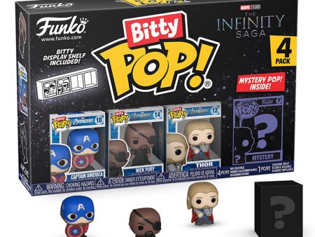 FUNKO BITTY POP 4 Pack Marvel Infinity Saga Captain America For Sale