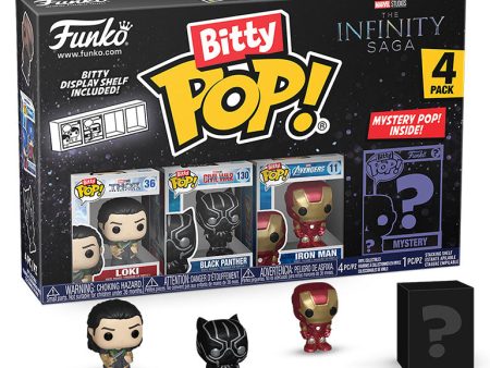 FUNKO BITTY POP 4 Pack Marvel Infinity Saga Loki on Sale