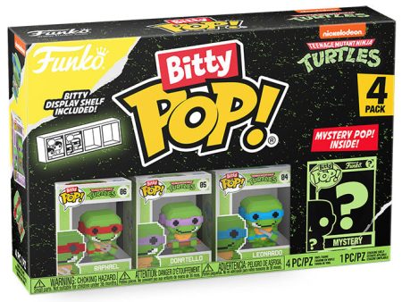 FUNKO BITTY POP 4 Pack TMNT Turtles 8-Bit For Cheap