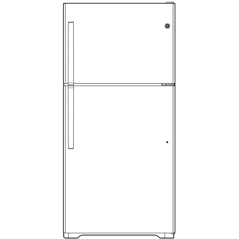 GE® 21.9 Cu. Ft. Garage Ready Top-Freezer Refrigerator Discount