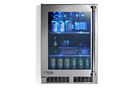 24  Outdoor Glass Door Refrigerator, Left Hinge Cheap