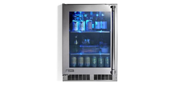 24  Outdoor Glass Door Refrigerator, Left Hinge Cheap