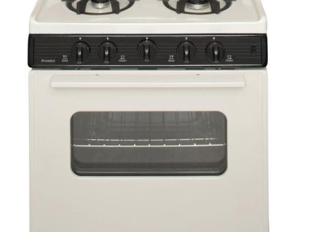 24 in. Freestanding Sealed Burner Spark Ignition Gas Range in Biscuit Cheap