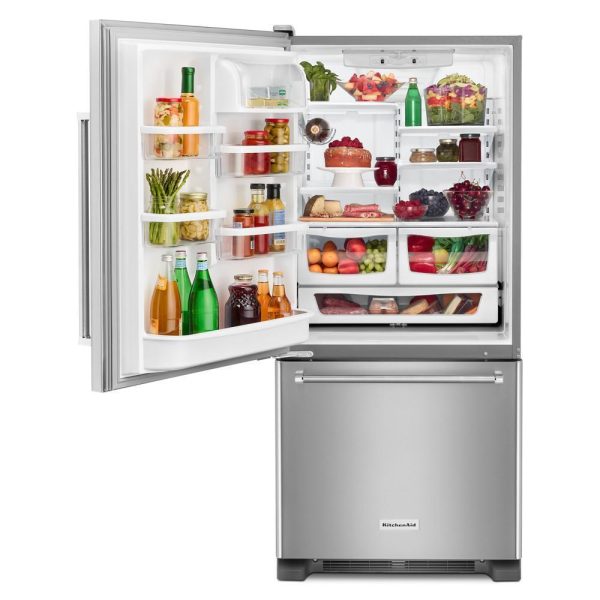 19 cu. ft. 30-Inch Width Full Depth Non Dispense Bottom Mount Refrigerator Sale