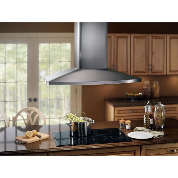 **DISCONTINUED** Broan® 35-7 16-Inch x 27-9 16-Inch Convertible Island Chimney Range Hood, 550 Max Blower CFM Discount