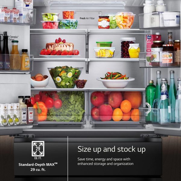 29 cu. ft. Smart Standard-Depth MAX™ 4-Door French Door Refrigerator with Full-Convert Drawer™ Fashion